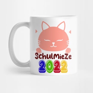 Schulbeginn Katze Schulkatze 2022 T shirt Mug